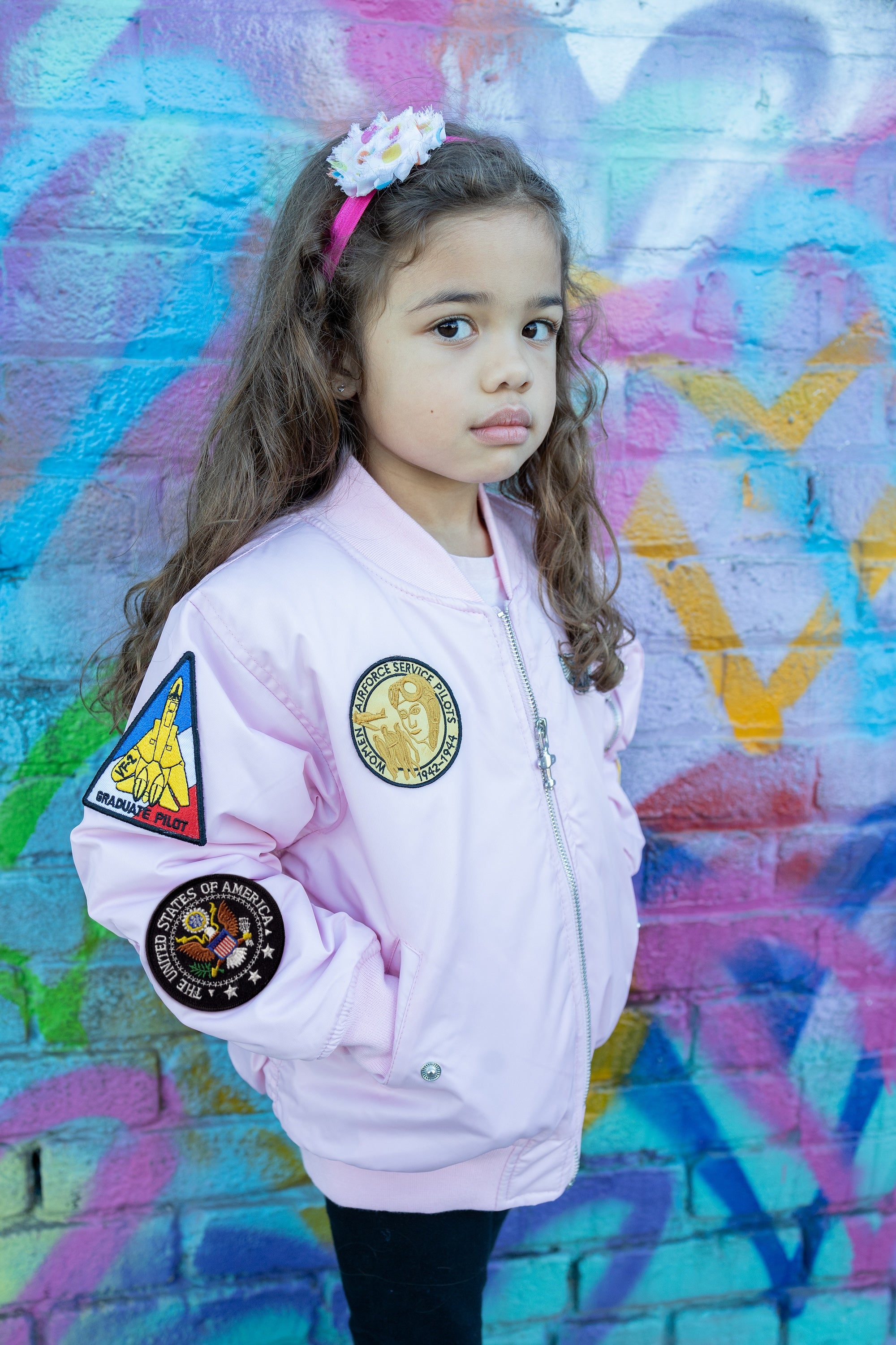 MA 1 Flight Jacket Pink Up and Away