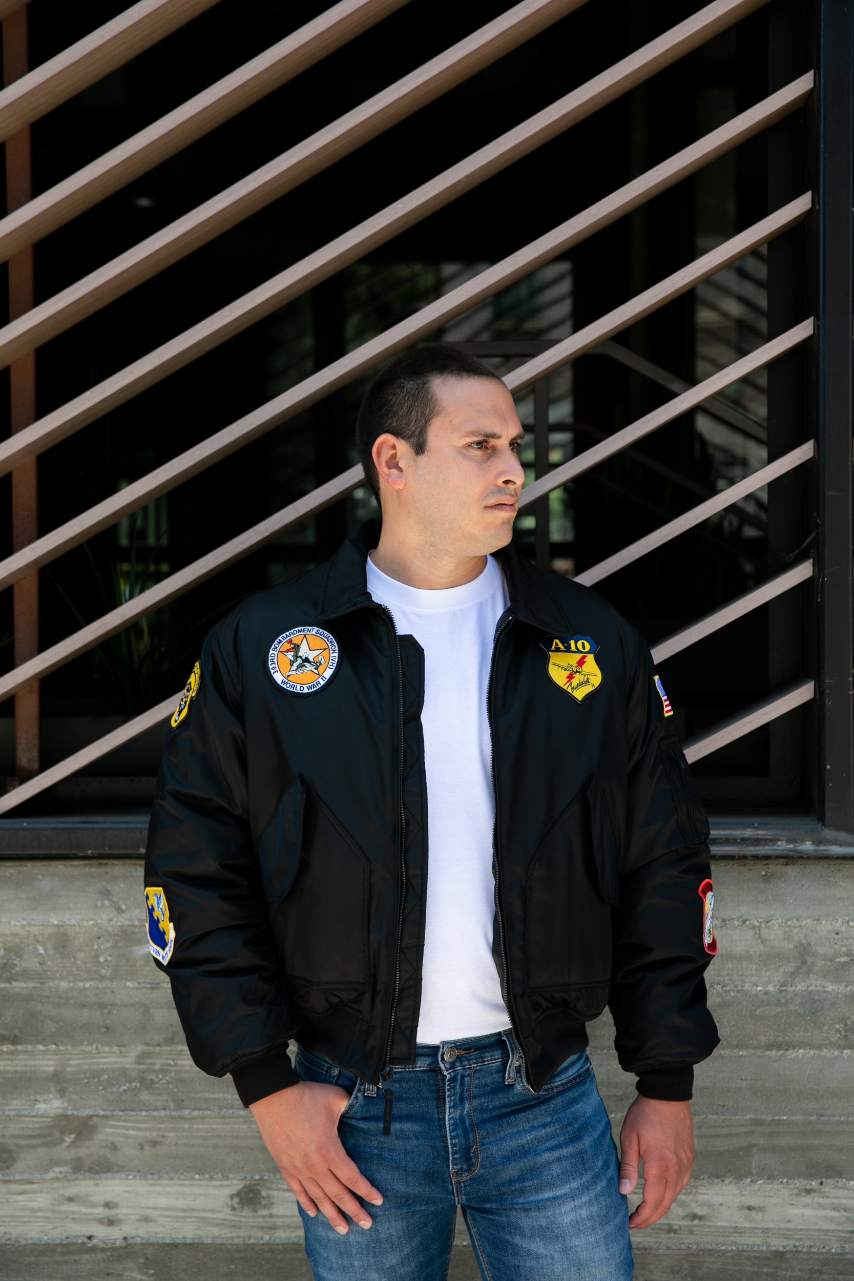 Adult CWU Squadron Bomber Flight Jacket – Up and Away